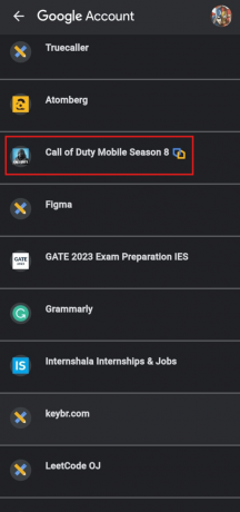 Tryck på Call of Duty Mobile-spelet | ta bort länken till ditt Activision-konto igen