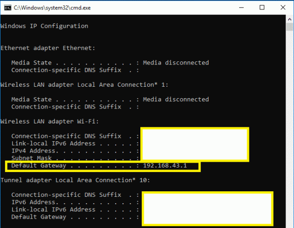 Как да намерите IP адреса на рутера на компютър с Windows 10 | Намерете IP адреса на моя рутер?