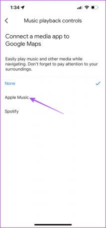 pasirinkite apple music google maps iphone