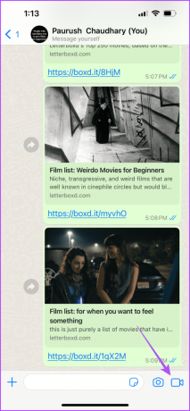 значок камери WhatsApp chat 