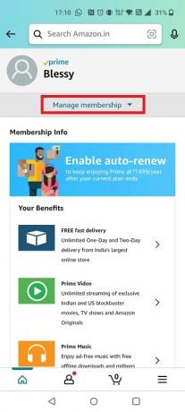 Apăsați pe Gestionați calitatea de membru | Cum să anulați Amazon FreeTime fără dispozitiv | Taxare Amazon FreeTime pe cardul de credit