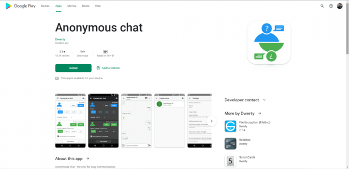 App di chat anonima