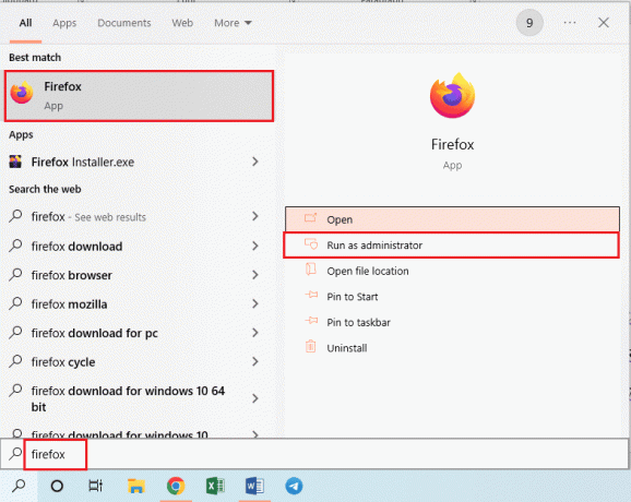Suorita Firefox järjestelmänvalvojana