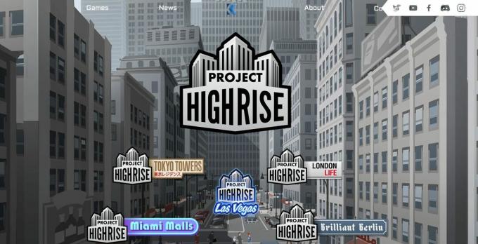 Página oficial do Projeto Highrise