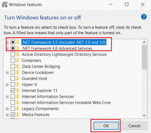 กาช่องตัวเลือก .NET Framework 4.8 Advanced Series