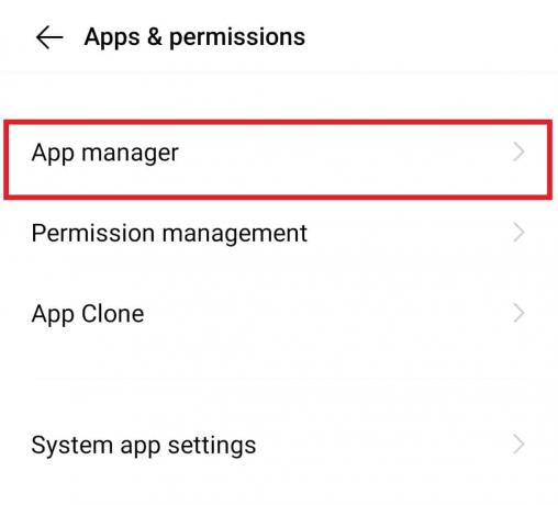 Åpne App manager