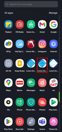 スマートフォンで Lorex Cloud アプリを起動します