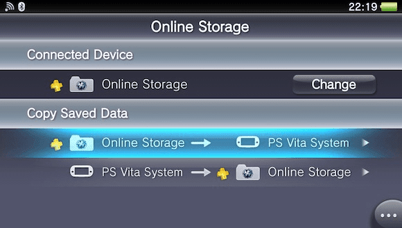 Gendan Ps Vita-data