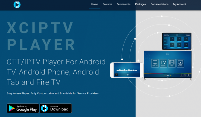 XCIPTV 플레이어 공식 웹사이트