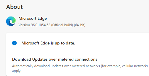 „Microsoft Edge“ yra atnaujinta