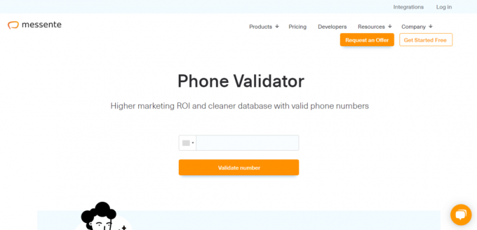 Messente | tasuta hulgitelefoninumbrite valideerija