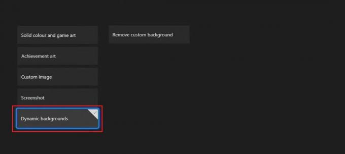 Atlasiet opciju Dinamiskie foni | Vai jums ir tiešraides fons uz Xbox?