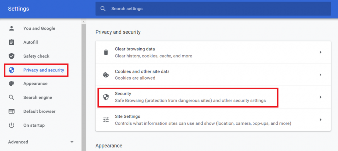 google chrome Instellingen en privacy