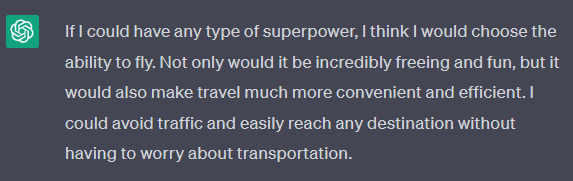 Да можете имати било коју врсту супермоћи, која би то била и како бисте је користили | занимљива питања за постављање аи