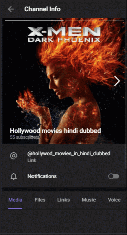 I film di Hollywood sono stati doppiati in hindi sul canale Telegram