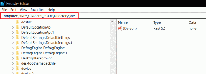 vá para a pasta do shell no editor de registro. Como excluir pastas e subpastas no PowerShell