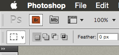 כפתור Photoshop Adobe Bridge