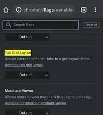 таб грид лаиоут цхроме флаг