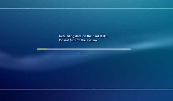 Wiederherstellung von Daten auf der Festplatte PS4 Playstation