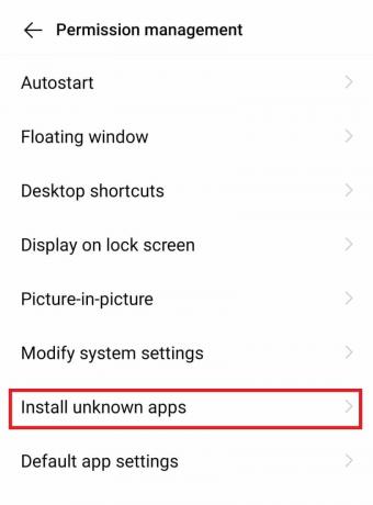 Tippen Sie auf Unbekannte Apps installieren