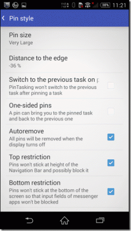 Pin-Tasking für Android 7