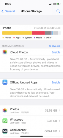 Archiviazione e utilizzo di iCloud | Risolvi il problema con l'archiviazione completa dell'iPhone