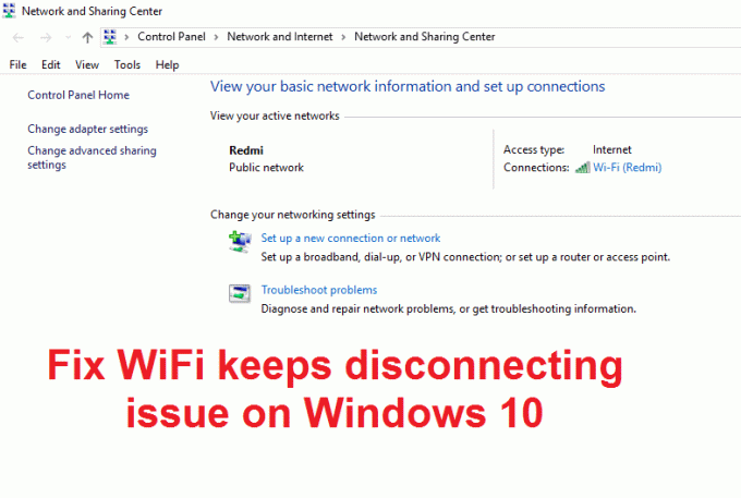 Fix WiFi turpina atvienoties operētājsistēmā Windows 10