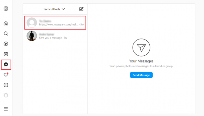 ไอคอน Messenger หรือ DM - แชท IG ที่ต้องการ | วิดีโอแชท Instagram บนพีซี