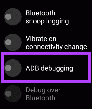 ADB-virheenkorjaus Wear OS: ssä