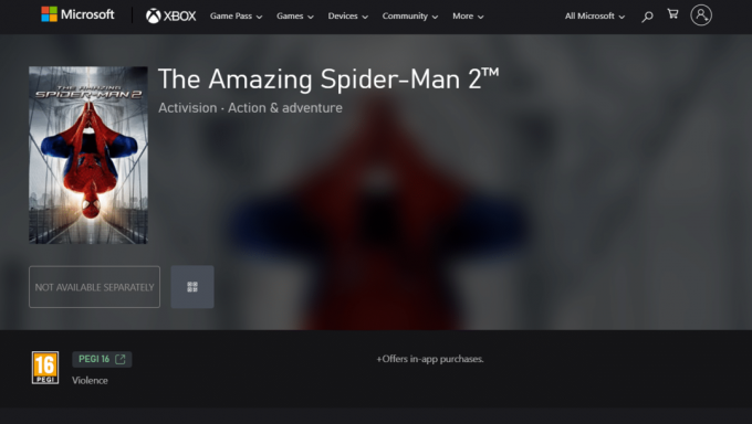 The Amazing Spider-Man 2 Xbox