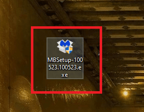 לחץ על הקובץ MBSetup-100523.100523.exe כדי להתקין את ה-MalwareBytes