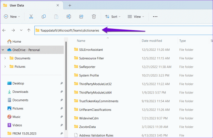 Atidarykite „Chrome“ naudotojo duomenis iš „File Explorer“.