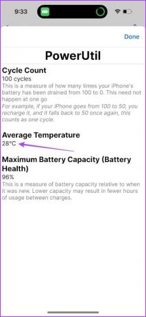 Durchschnittliche Batterietemperatur 1
