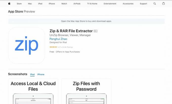 Zip & RAR File Extractor App Store
