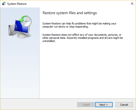 Järjestelmän palautuspisteen luominen Windows 10:ssä