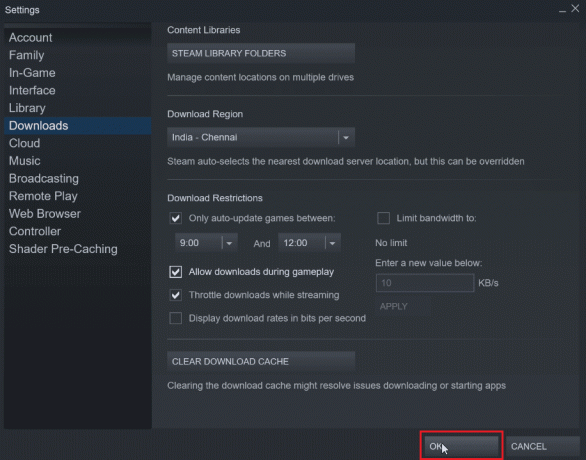 faceți clic pe ok pentru a salva modificările. Cum să dezactivezi actualizarea automată pe Steam