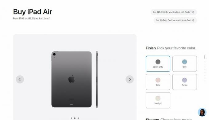 Apple iPad Air (5. sukupolvi, 2022)