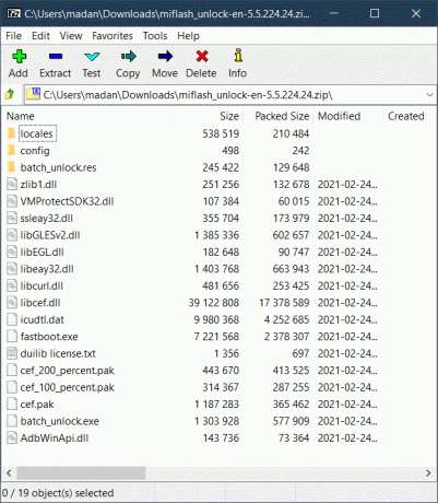 Extrayez le fichier .zip téléchargé à l'aide d'un logiciel d'extraction d'archives tel que 7Zip