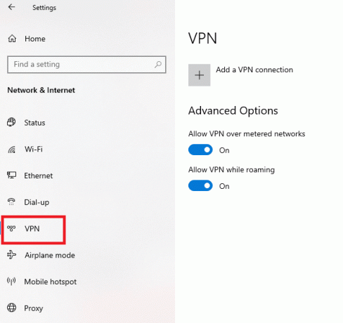 Deaktiver VPN-tjenesten. Reparer Hulu som ikke fungerer på Chrome