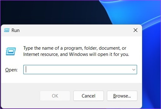 Open het hulpprogramma Uitvoeren vanuit Windows Search
