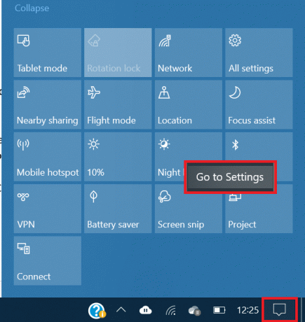 Høyreklikk på Bluetooth-ikonet og åpne Bluetooth-innstillingene.