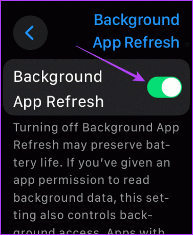 Aktivieren Sie die Hintergrundaktualisierung der App für die Apple Watch