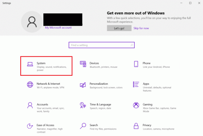 Fare clic sull'opzione Sistema. Come disabilitare BitLocker in Windows 10