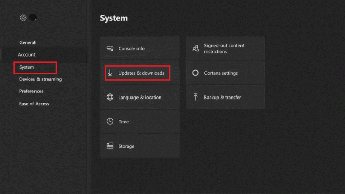 select-system-option-and-then-updates and downloads