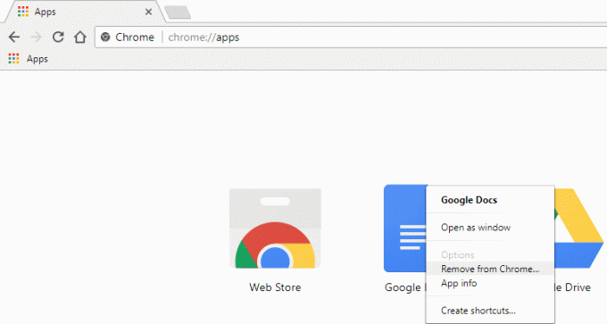 Κάντε δεξί κλικ σε καθένα από αυτά που είναι απαραίτητα εκεί ή δεν τα χρησιμοποιείτε και επιλέξτε Κατάργηση από το Chrome