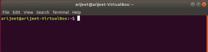 Ubuntu linuxový terminál
