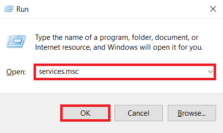 اكتب services.msc على النحو التالي وانقر فوق موافق لبدء تشغيل نافذة الخدمات. إصلاح Windows تعذر البحث عن تحديثات جديدة
