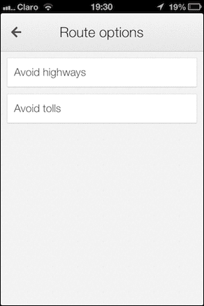Google Maps Fler alternativ