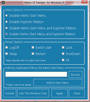 Windows 8용 Metro UI Tweaker로 Windows 8 사용자 지정