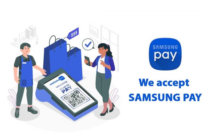 Kokios parduotuvės priima „Samsung Pay“.